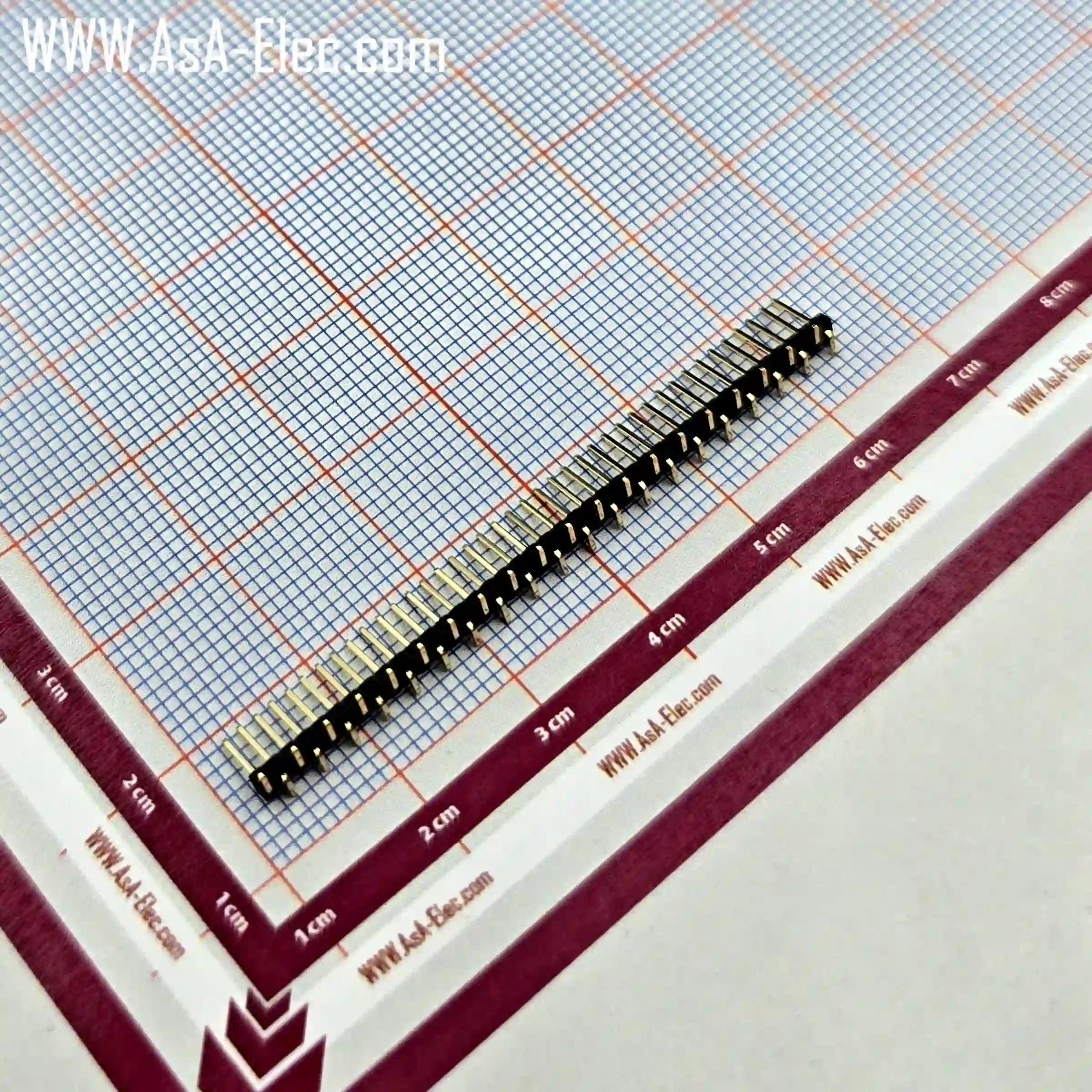 پین هدر 40*1 نری اتصال سطحی 1.27 میلیمتر SMD